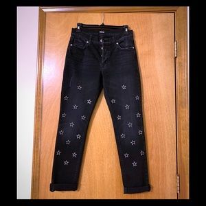 Hudson star cutout jeans